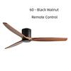 42-60" Modern Whisper-Quiet Villa Hotel Decoration Fan Commercial Ceiling Fan Style Solid Wood Blades Electric Fan