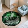 Viking Ship,Round Area Rug,Carpet Rug for Living Room Bedroom Sofa Playroom Decor,Non-slip Floor Mat