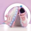 Neue Doppelrollen-Schuhe Jungen Kinderschuhe mit Rollen Mädchen Rollschuhe Leuchten