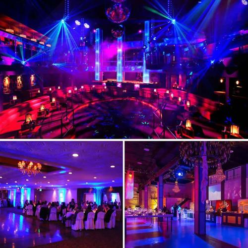 Hosioe 36 LED Stage Light, 7 Modes, 36W, Remote Control, Sound Activated, Auto Play, Upright Par Light for Weddings, Birthdays, Christmas, Holidays, M