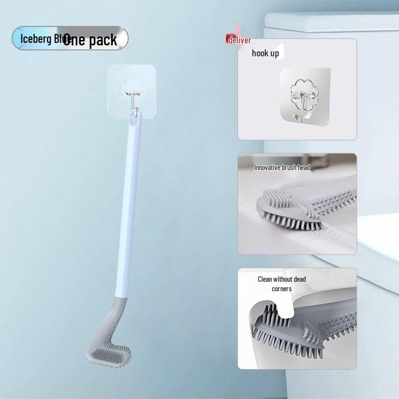 Golf Silicone Long Handle Toilet Brush 2025 - New Household Bathroom Cleaner