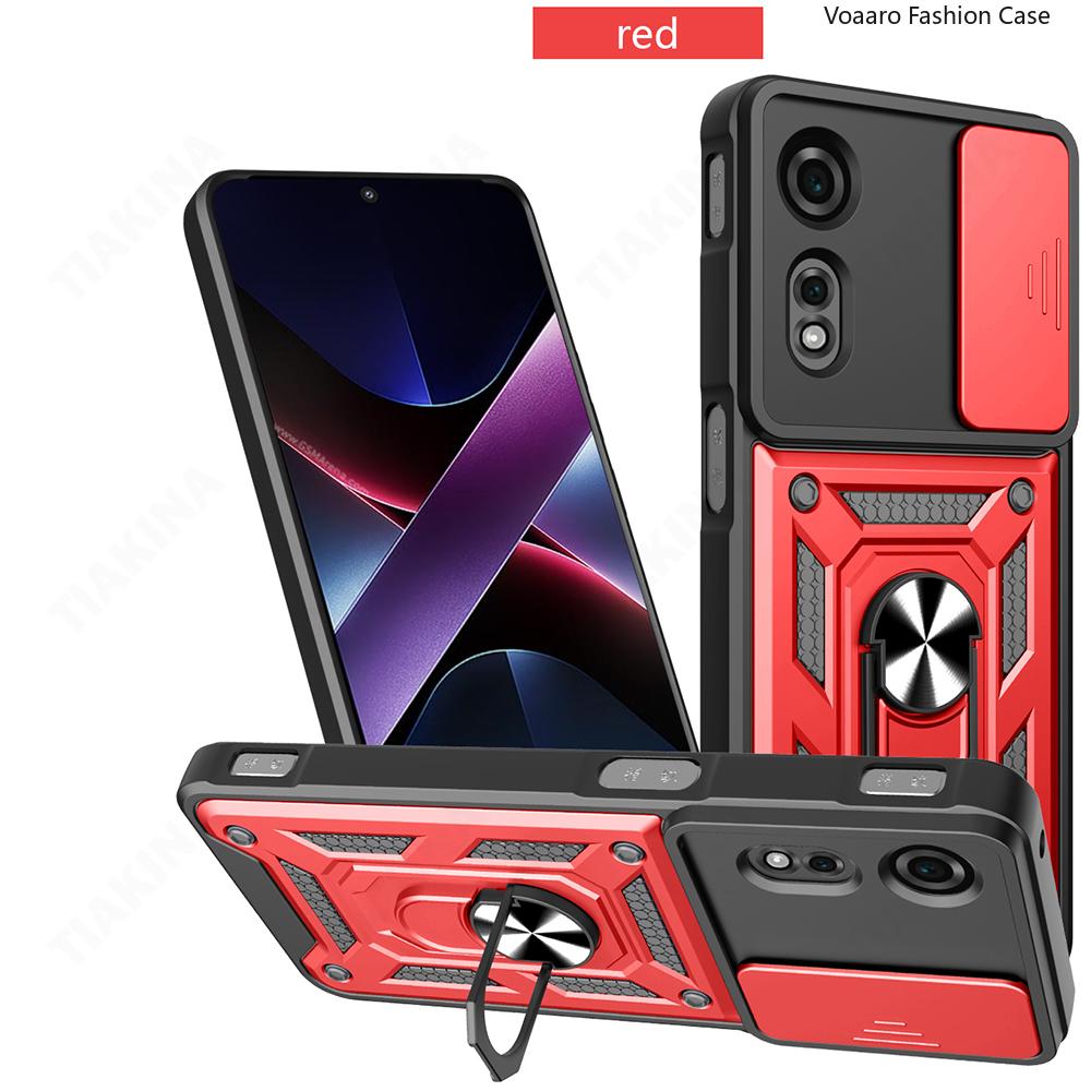 Skyv Kamera Linse Beskyttelse Funda for ZTE Nubia Neo 2 5G Deksel for ZTE Nubia Neo 2 5G Deksel Magnetisk Ring Støtteholder Deksel