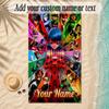 Beach TowelMiraculous Ladybug Custom Name Text Personalized Soft Towel for Beach Pool Indoor Home Decor Gift