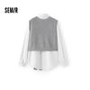 Semir Women's 2026 Winter Long-Sleeve Shirt & Vest Set