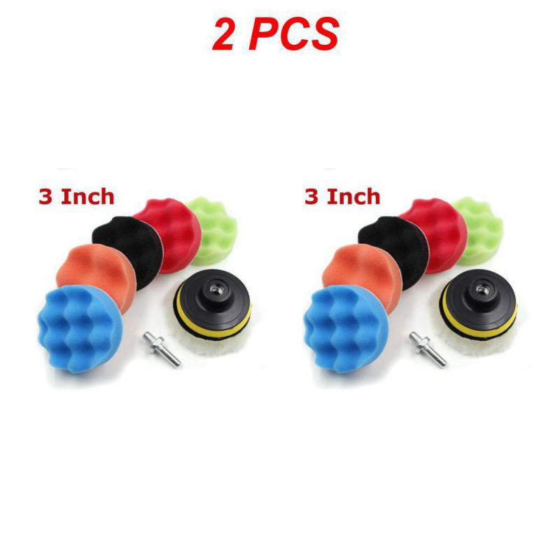 

2/3/4 шт 5 6 7 дюймов губка для полировки автомобиля восковые подушечки полировка набор для лодки автомобиль полировальный круг дрель полировка удаляет