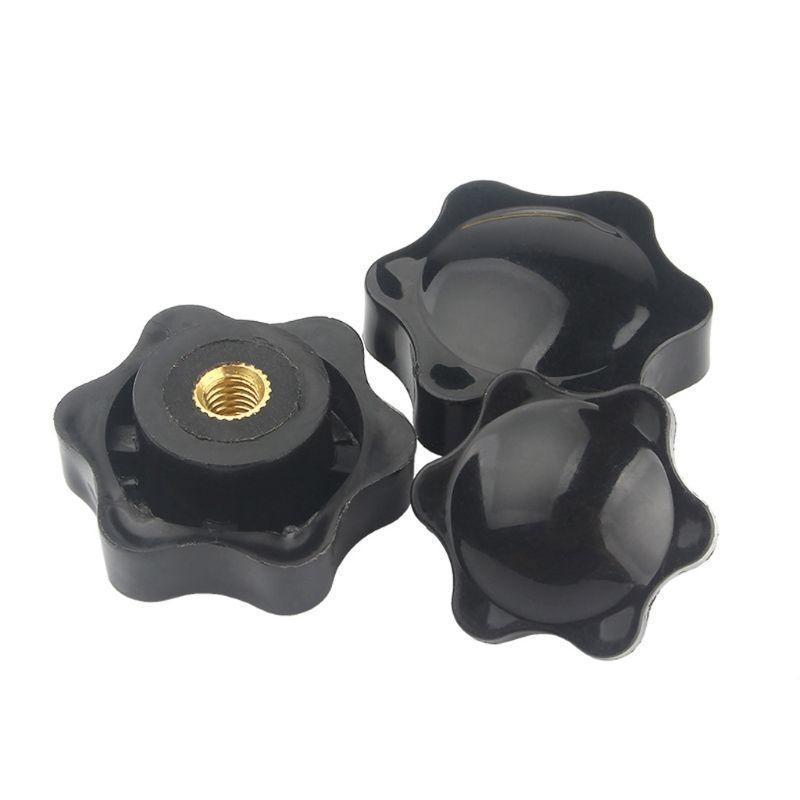 10 Pieces Plastic Shaped for Head Knob Replacement Female Thread Clamping Knob Hand Grip Easy to U