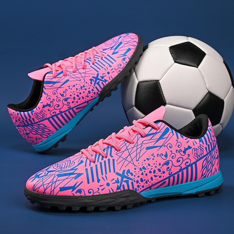 Jinjiang C Romesi Football Shoes Boys and Girls TF Broken Nails Long and Short Nails Adult Game Training Spikes