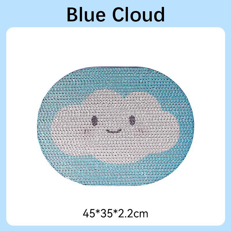 Neues Katzenspielzeug Blaue Wolken Cartoon Klebrige Wand Kratzbrett Kann Spielen Schlafen Verschleißfest Schutz Möbel Haustierbedarf
