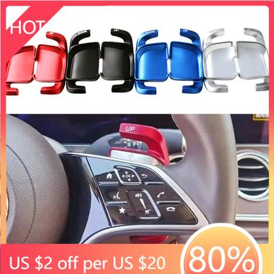 2025 Hot Racing Grills Aluminum Car Steering Wheel Paddle Shifter Extension For Benz C/E/S-Class GLC EQE EQS W213 S213 W223 W206