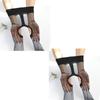 2 Pairs 0D Sexy Breathable Tights Open Transparent Crotchless Women Pantyhose Ultra-Thin Nylon Tights Stretchy Stockings Female