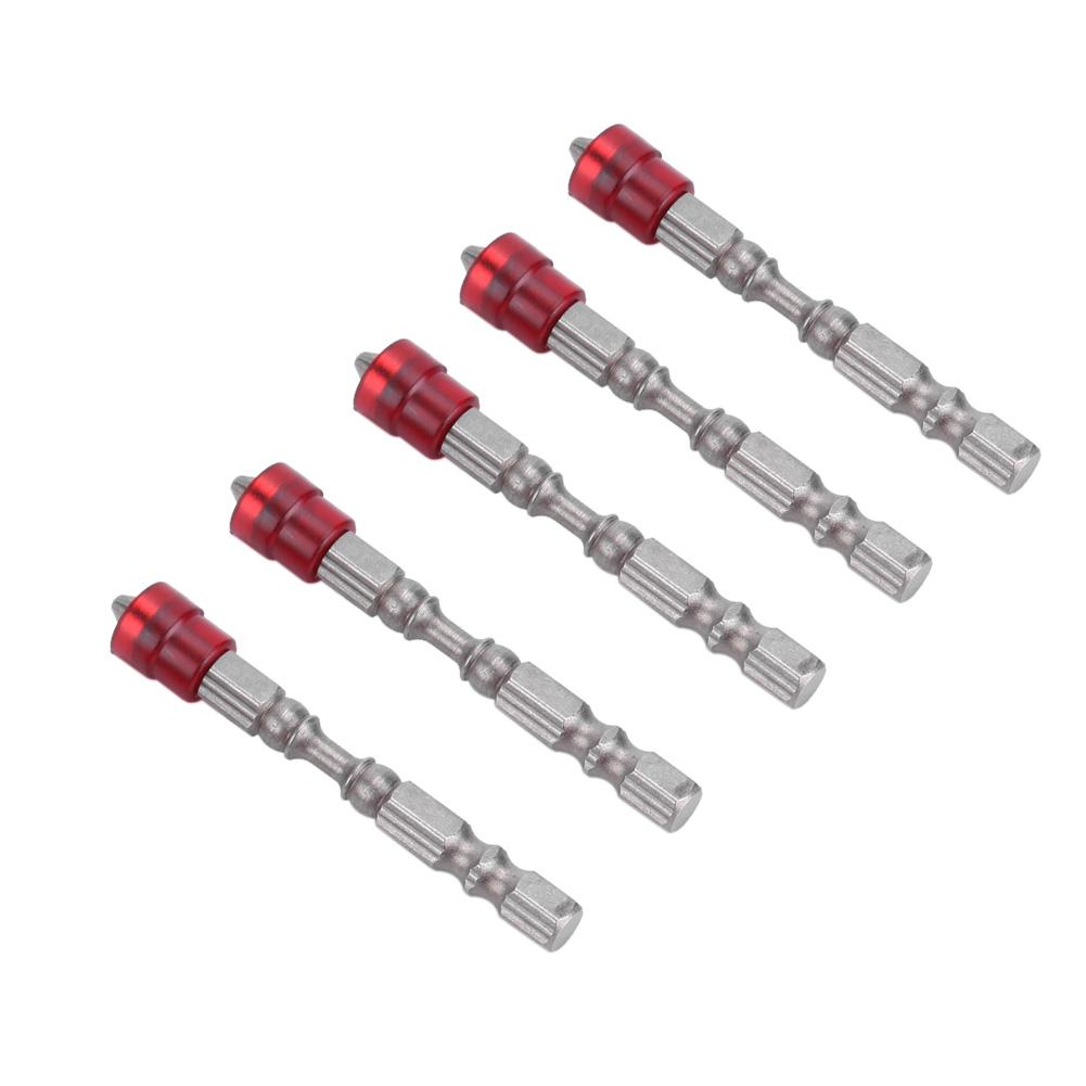 Magnetic Cross Head PH2 Screwdriver Bits Set for Drywall Screws 14inch Shank (Red)