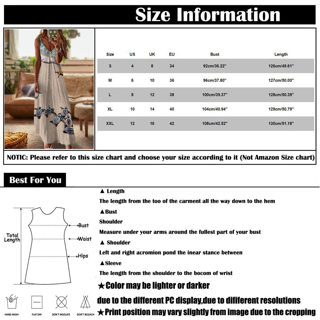 Fashion Womens Loose Summer Sexy Print V-neck Long Sleeveless Dress