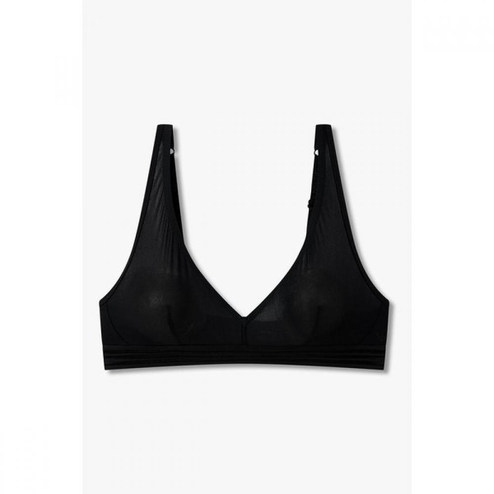Emporio Armani Women S Eagle Logo Ribbed Bralette Bra 0826181525 S(70~75)