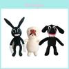 Adorable And Spooky Siren Head Horror Black Bunny Plush Stuffed Doll For Kids