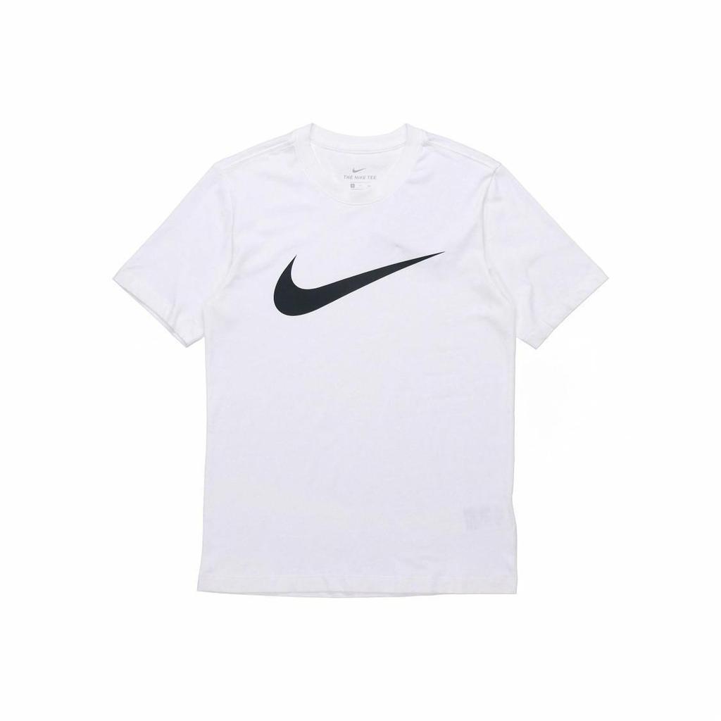 Nike Large Logo Casual Soccer Sports Short Sleeve T-Shirt for Men in White DC5095-100