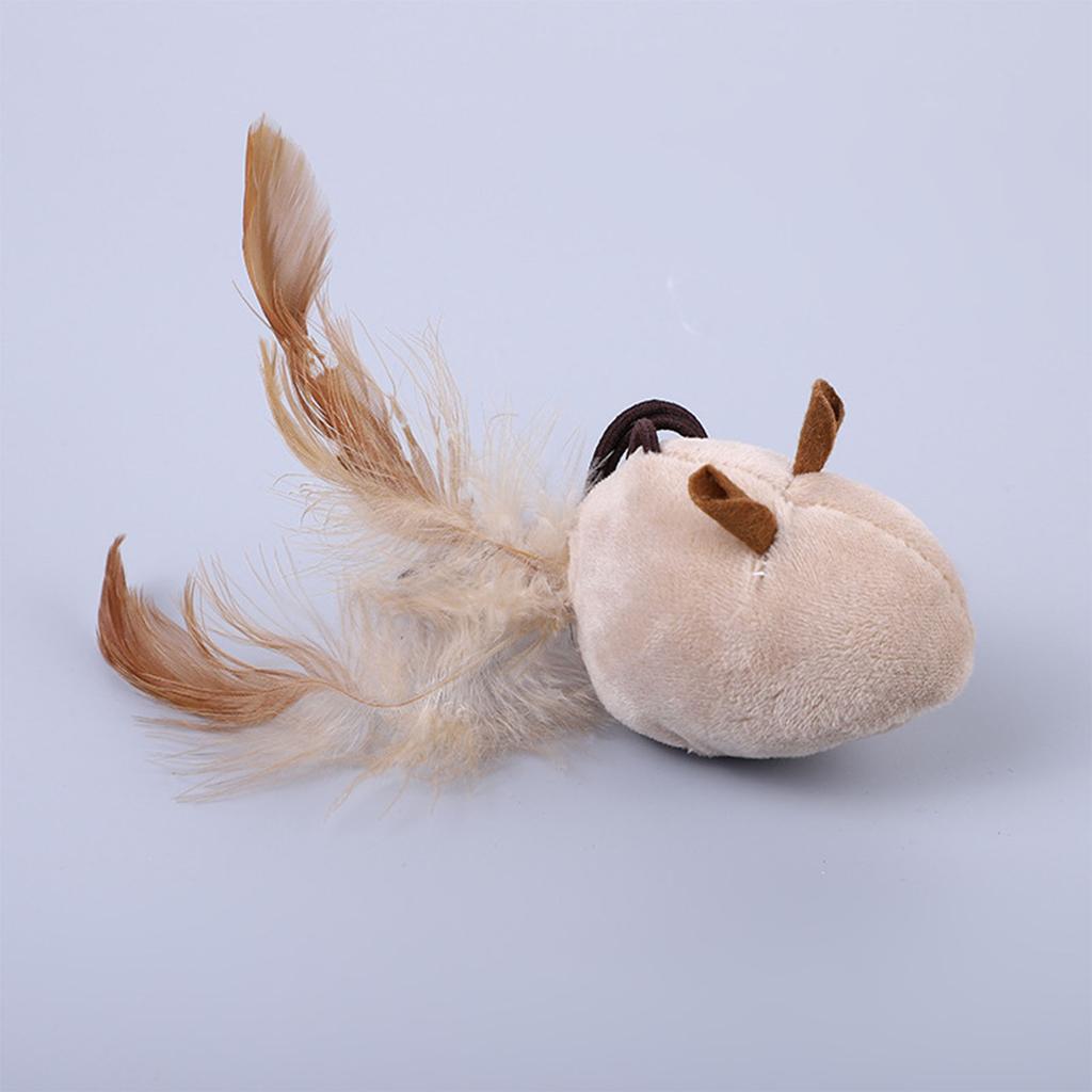 Katzenfeder Spielzeug Interaktives Lustiges Katzenspielzeug mit Glocke für Indoor- und Outdoor-Aktivitäten
