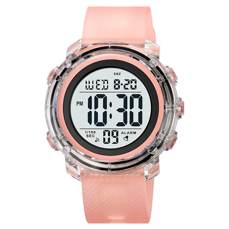 SKMEI 1996 Calendar Clock reloj hombre Japan Digital movement LED Light Watch Mens Women 5Bar Waterproof Countdown Wristwatches