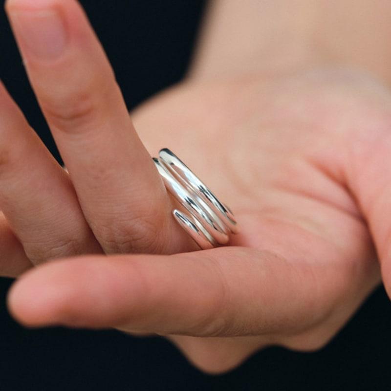 Another Layer Sharp Layer Ring (silver925)