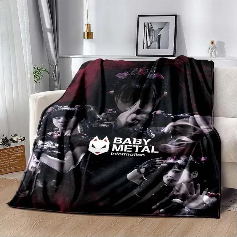 3D Babymetal Combination Printed Blanket,Fashion Soft Cozy Living room Bedroom Sofa Bed Travel Blanket Child Birthday Gift