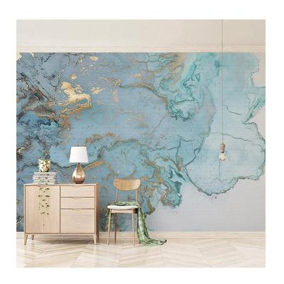 Wallpapers 3d Stereo Blue Texture Marble Wall Paper Murals Living Room Tv Sofa Bedroom Study Wallpaper Decor