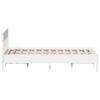 Vidaxl Bed Frame Without Mattress, White, 120X200 Cm, Pine Wood