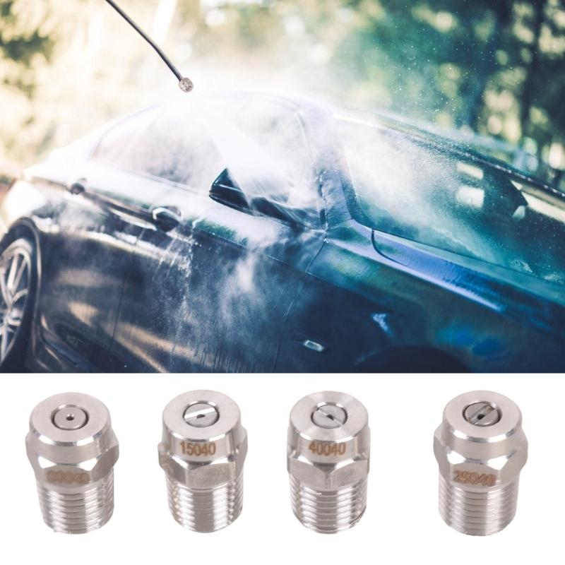 4Pcs Heavy Duty Steel Nozzles Head Tips for Industrial Cleaning Applications Providing Efficient Flow and Easy Connection