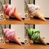 Plüsch-Erdbeereis-Kissen mit weichem Kurzflor für Kinder und als Geschenk