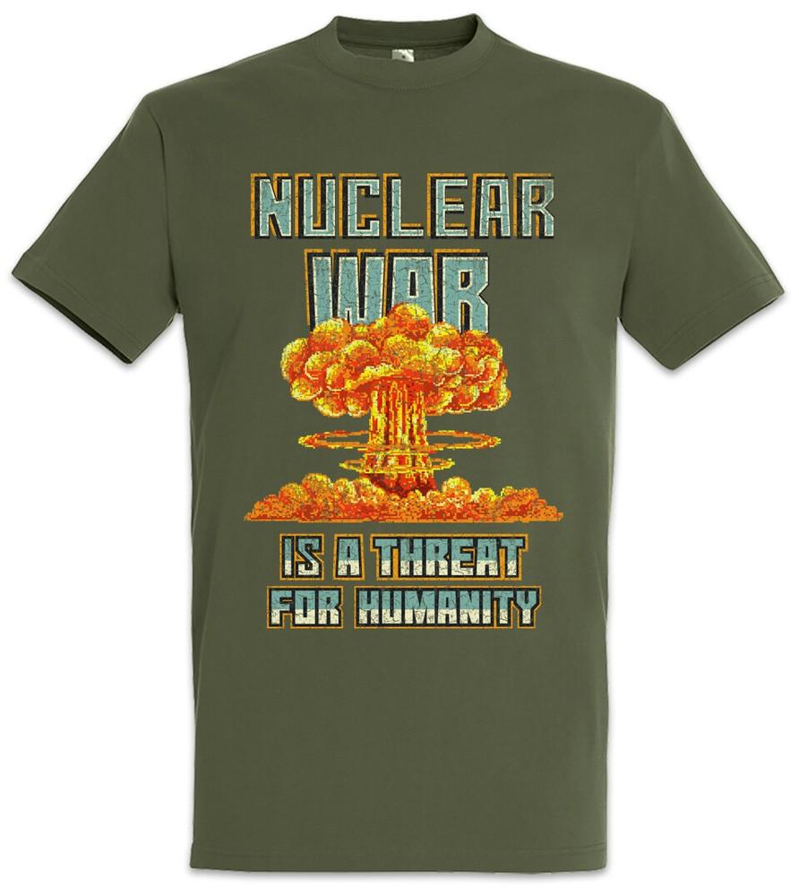 

Pixel Nuclear War T-Shirt Nuclear Atomic Plant Explosion Weapons Bomb Gamer XL