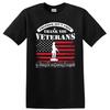 Veterans Thank You T Shirt American Flag Soldier Graphic Tee