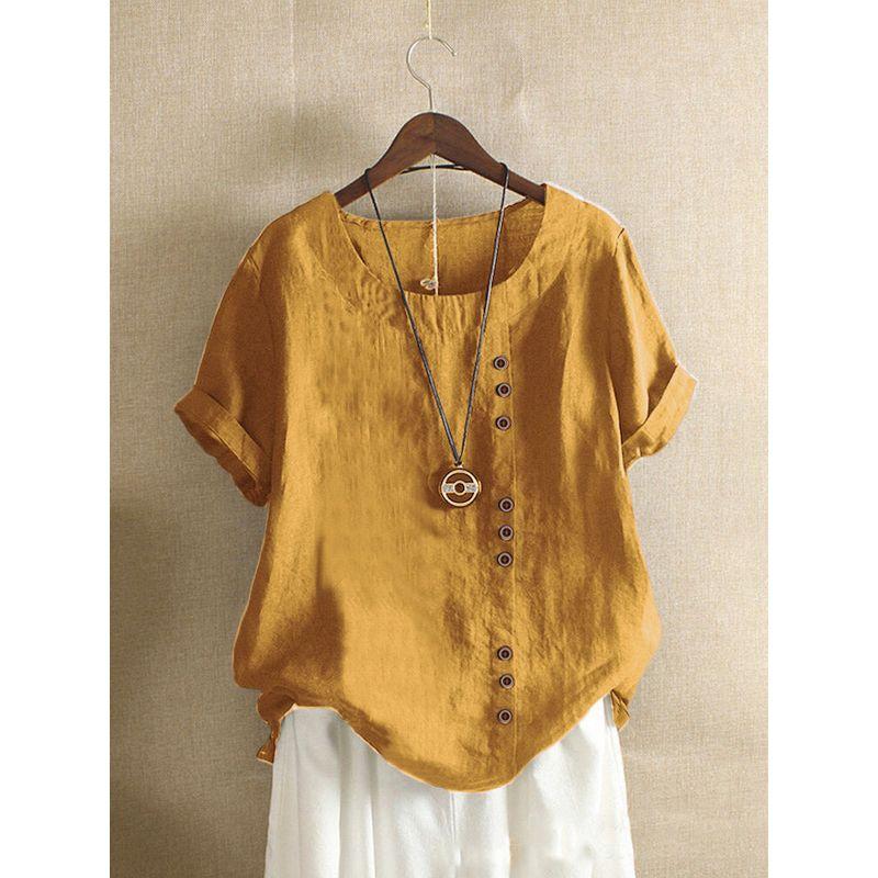 Casual Loose Short Sleeved T-shirt for Women Casual Loose Short Sleeves T-shirt