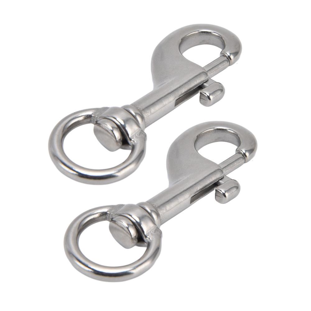 6pcs Marine Grade Rotating Snap Hooks Heavy Duty Heavy Duty Bolt Snaps For Dog Leash