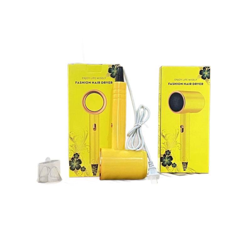 

Secador de pelo portátil compacto, secador de aire frío y caliente para viaje o dormitorio, cuidado capilar