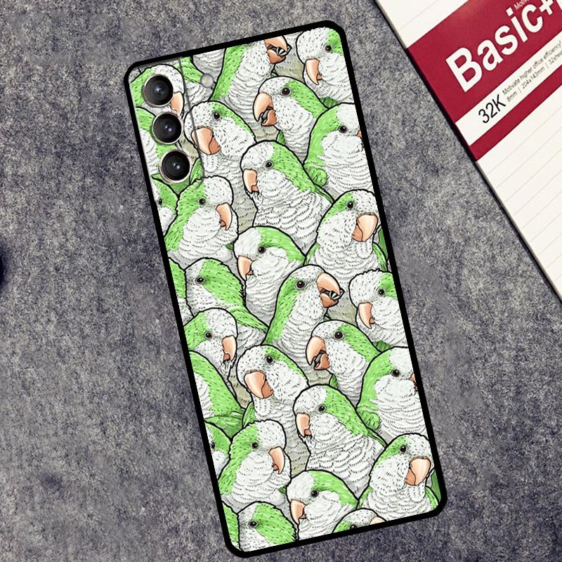 Colorful Parrots Case For Samsung Galaxy S24 S26 Ultra S10 S20 S21 S22 S23 Plus S25 FE S25 Ultra Cover Coque