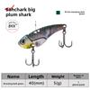 Big Plum Shark Vib Lure Artificial Hard Bait Metal Plate Lure Set Bass Sequin Long Casting Freshwater All-Purpose