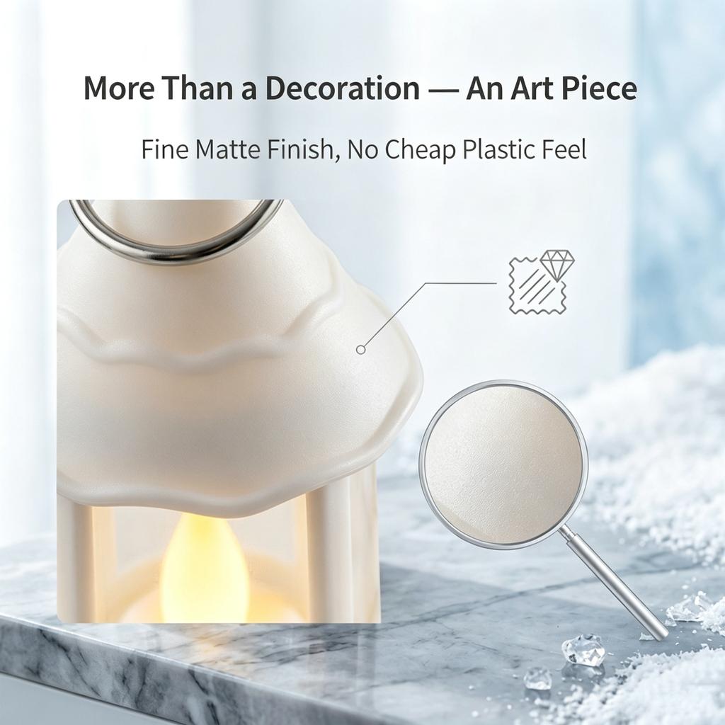 Christmas Decorative Electronic Candle with Christmas Tree Pattern, Party Night Light for Holiday Tabletop Decor