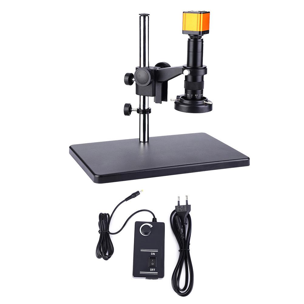 16MP HDMI USB Video Microscope Camera + 45LED Ring Light Universal Bracket