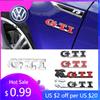 2026 Hot For Volkswagen VW 3D GTI Emblem Car Front Grille Badge Decoration ABS Sticker for Volkswagen VW Jetta Mk6 Scirocco Polo