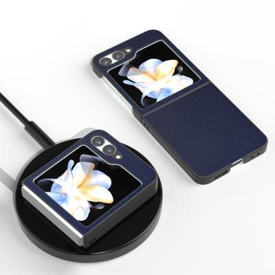 Dla Samsung Galaxy Z Flip7 FE 5G/Z Flip6 5G Etui Pokryte Skórą PU Twardy PC Składane Etui na Telefon