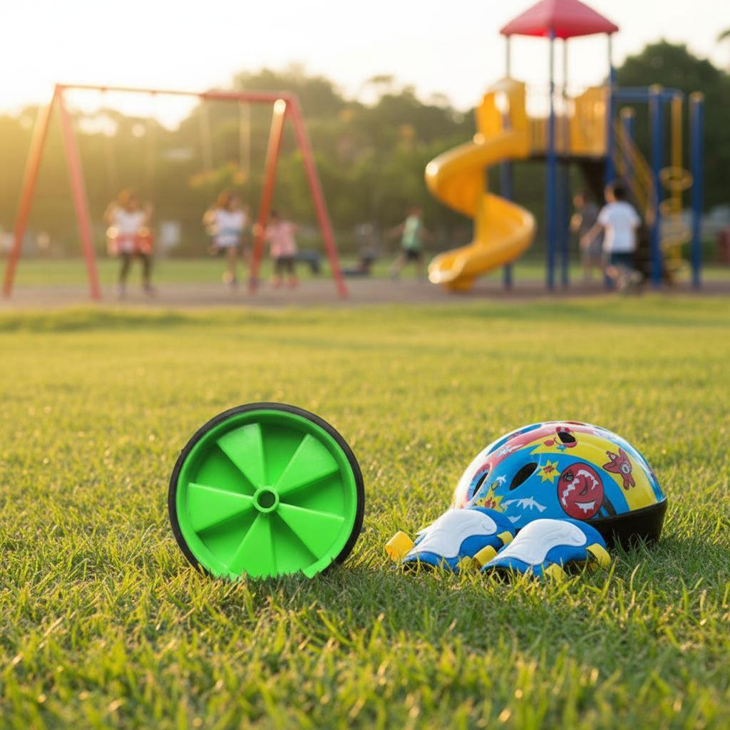 Kids Bike Training Wheels Wear-Resistant Children's Two-Wheeler Side Wheels Slip-resistantSlip Quiet Experience for Beginners