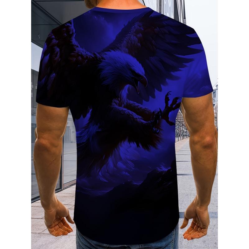 Men'S Summer 3D Digital Print T-Shirt Trendy