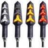 4PCS Motorcycle Indicators Circular Turn Signal Lights Motorbike Turn Signal Daytime Running Lights 12V Brake Lights for Motorbike
