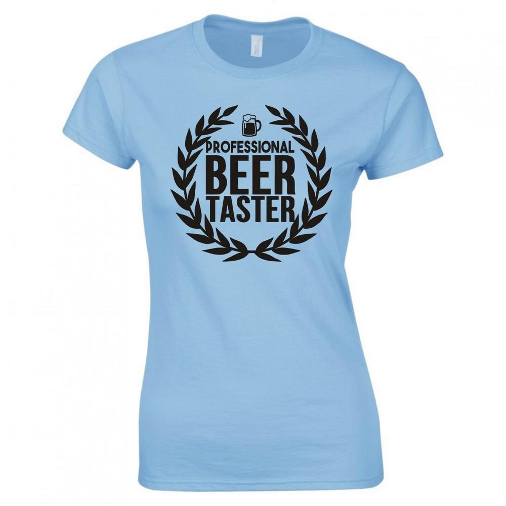 Funny Drinks Professional Beer Taster Skinny Fit TShirt S