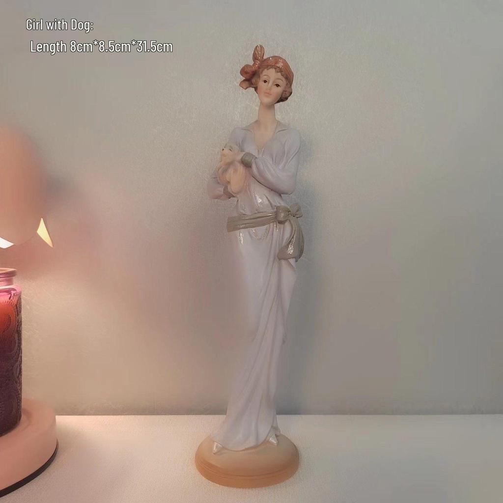 Elegant Angel Figurine: Home Décor for Living Room, Bedroom, Wine Cabinet, Gift Ornament
