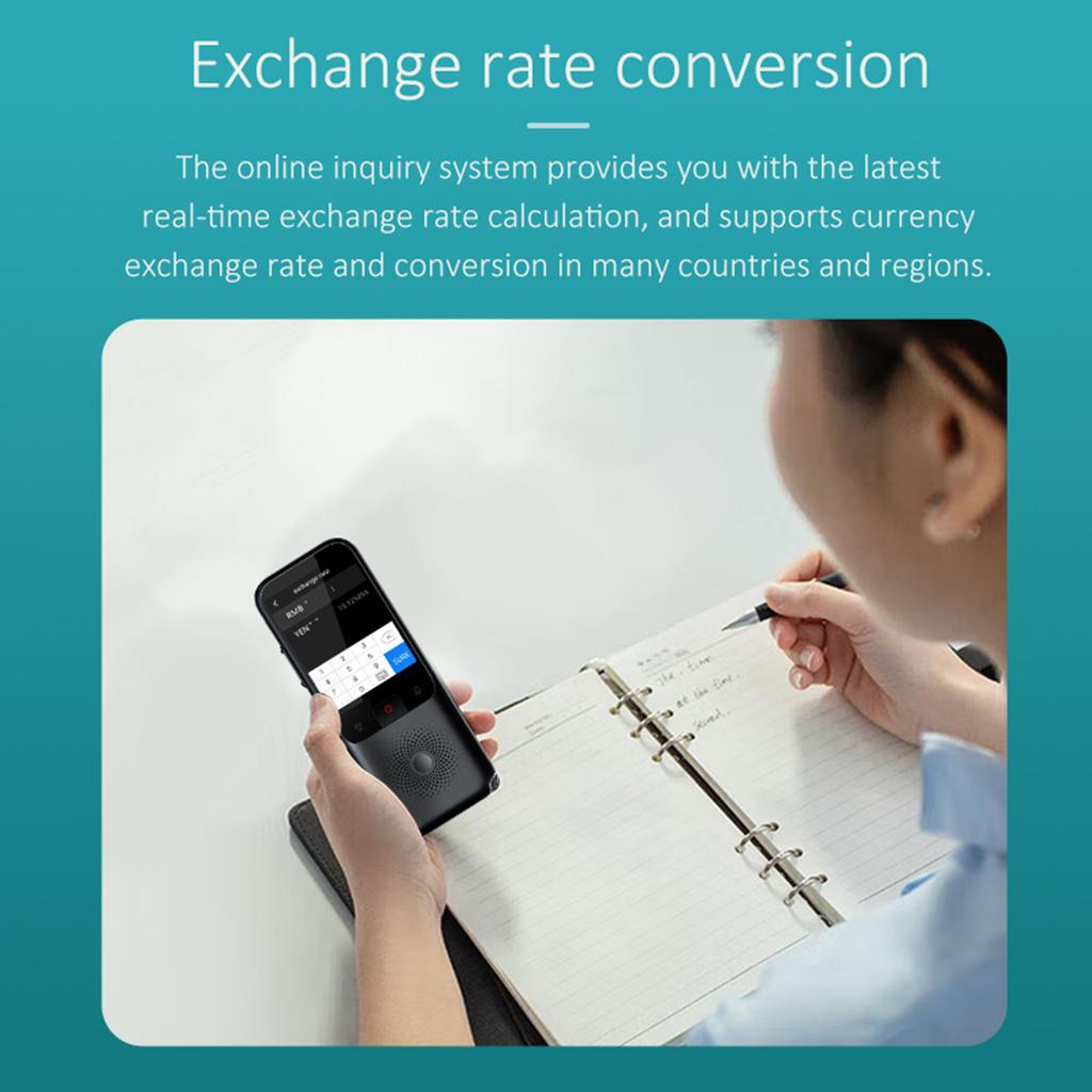 T11 Appareil Traducteur de Langue Portable Interprète Vocal avec 134 Langues Traduction Vocale 10 Traductions Hors Ligne