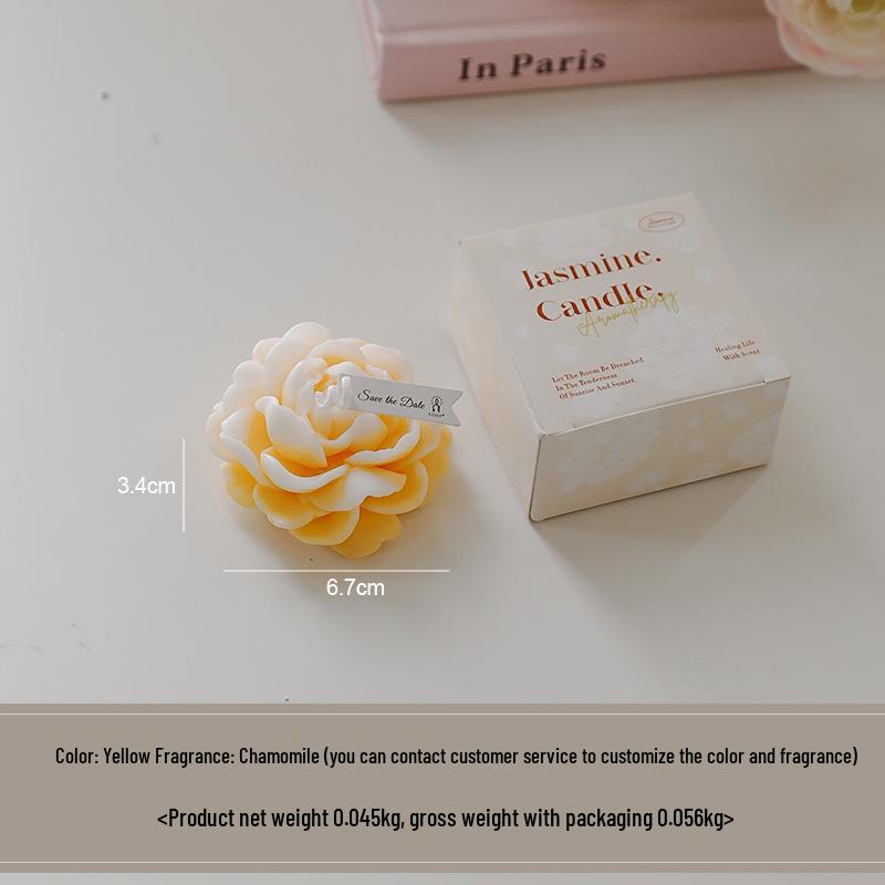 Jasmine Scented Candle - Creative Fragrance Ornament for Mother's Day Gift or Party Favor