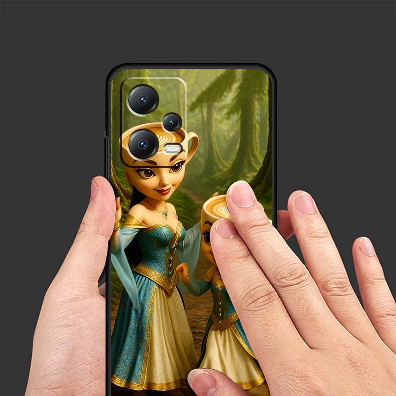 AI Shanhaijing Illustration Phone Case For Xiaomi Redmi Note 15 14 13 12 12S 11E 11 11S Pro Plus 4G 5G Black Soft TPU