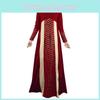 Vintage Muslimischer Kaftan Abaya Kleid Mit Langen Ärmeln Für Damen