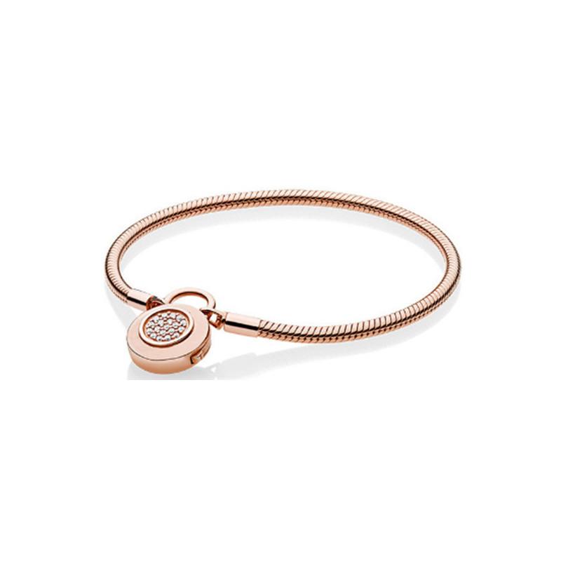DIY Snake Chain Bracelet With Thick Round Lock For Handmade Jewelry Making