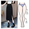 Irregular Slit Pleated High-Waist A-line Midi Skirt for Women - Autumn/Spring 2025 Collection