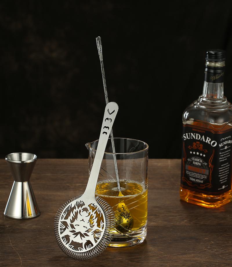 Creative Lion Shape Bar Cocktail Strainer Hawthorne Strainer Stainless Steel Bar Tool